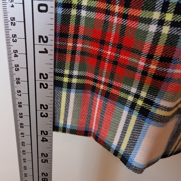 J Crew Willa Cropped Flare Pant in Snowy Stewart Tartan Wool Blend 8P - Picture 14 of 15